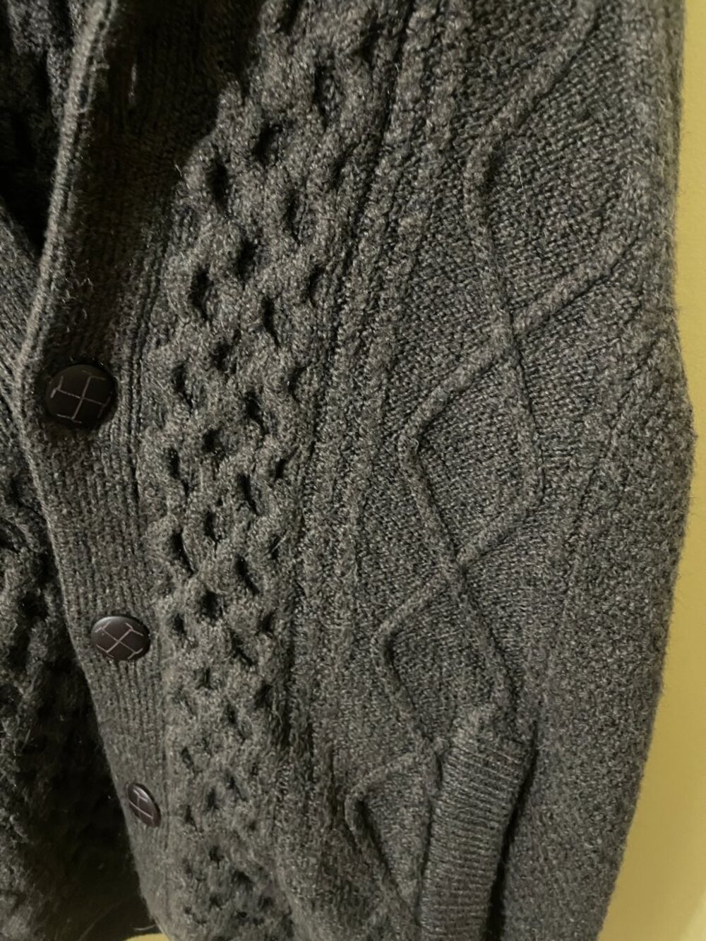 Charcoal Cable Knit Sweater - Picture 2 of 2